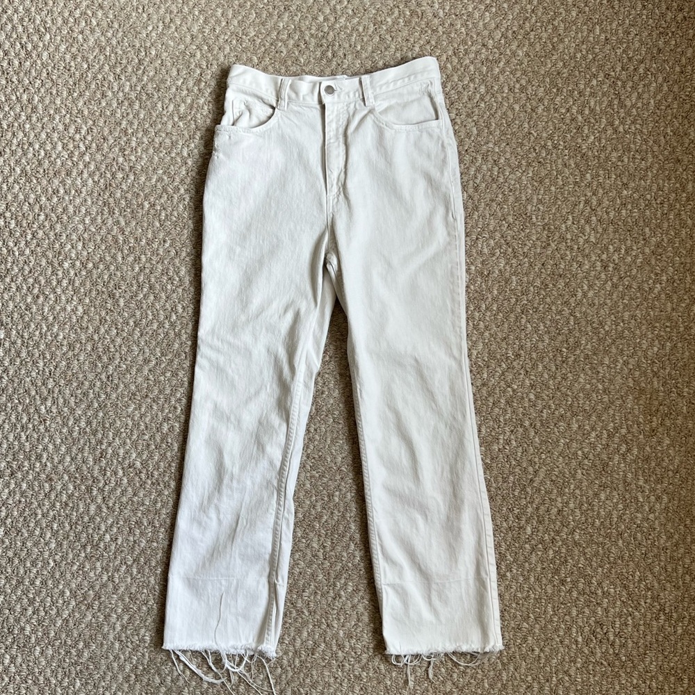 Rachel Comey Cream Straight Leg Jeans